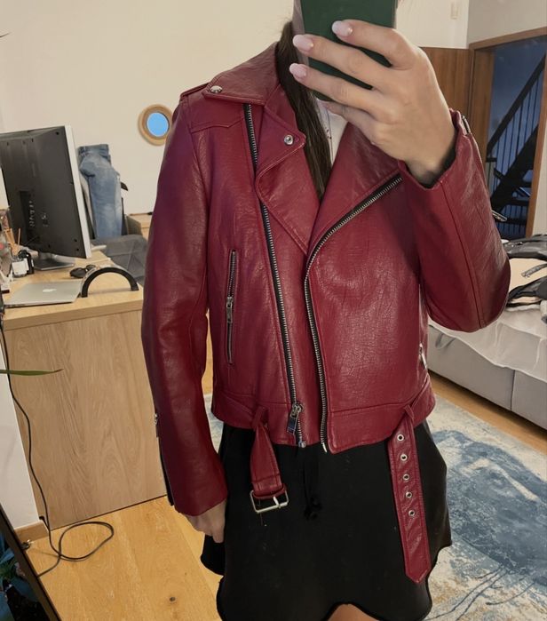 Geaca piele primavara ZARA