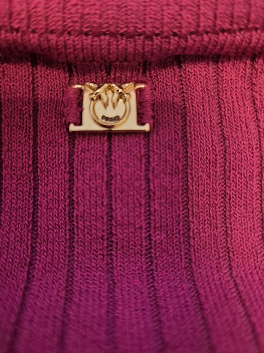 Виолетова рокля с дълъг ръкав, Pinko, размер S, вискоза