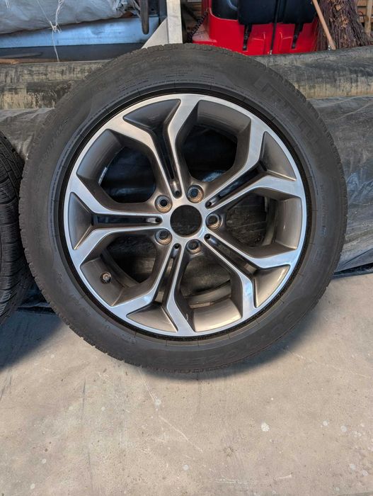 4 Jante roti M+S BMW 245 50 R18 X3 F25 X4 F26 style 607 + senzori
