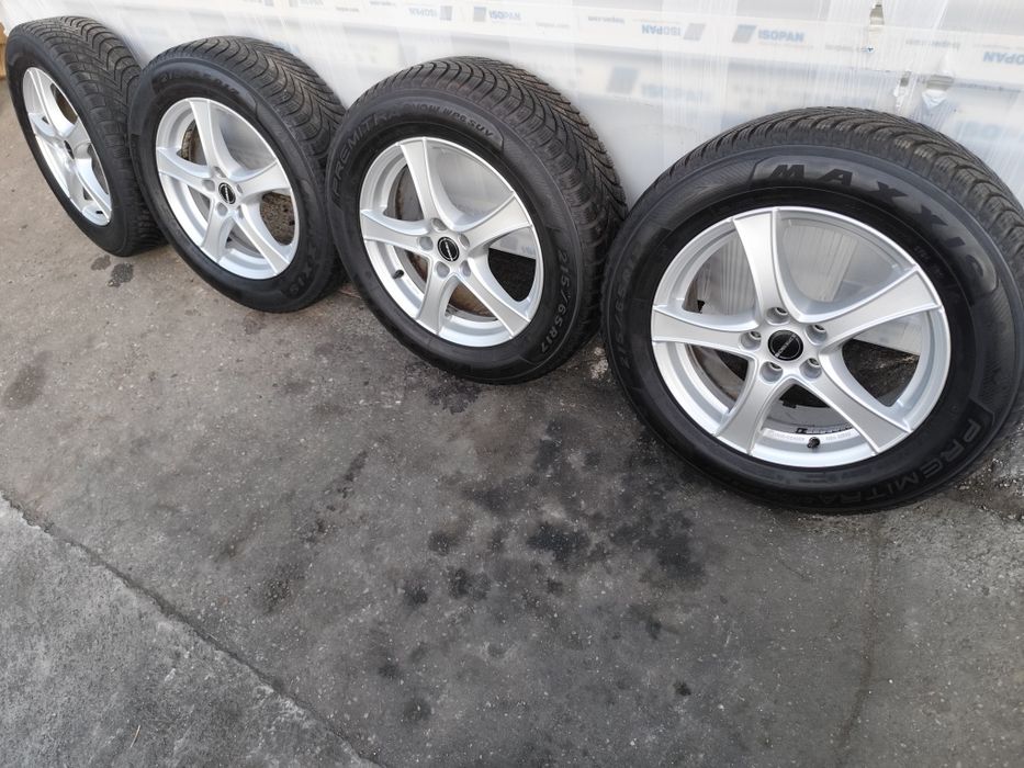 Jante 5×112 r17 Tiguan Skoda kodiaq karoq Borbet + anvelope 215 65 R17 iarna