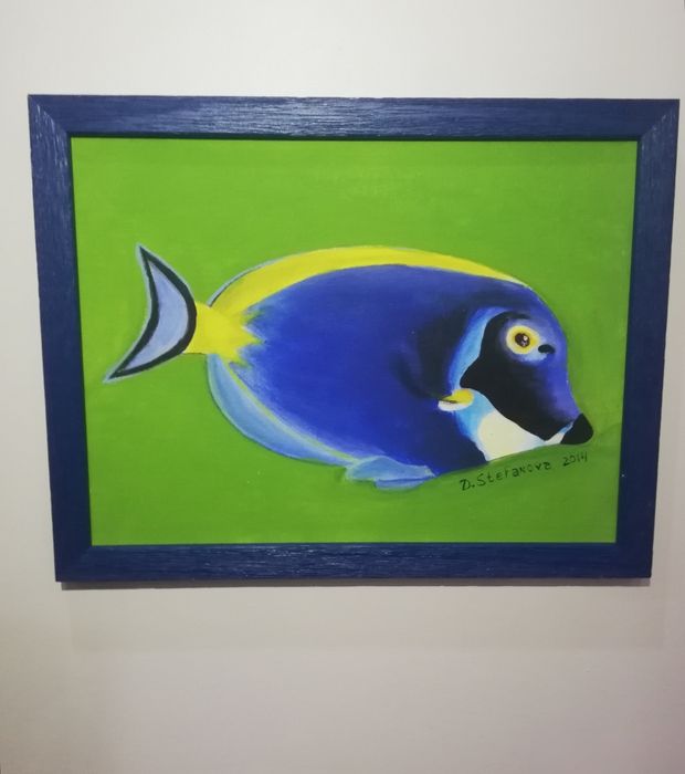 Прекрасна, ярка и много цветна картина с риба.