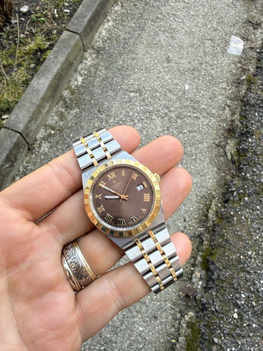 Ceas Tudor Royal - Aur otel - Chocolate dial ! Acte cutie full