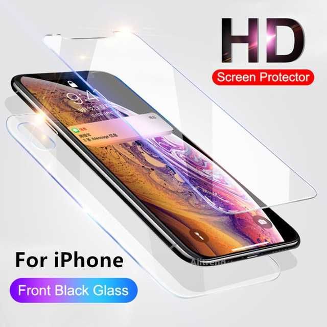 iPhone X , XS , XS Max , SET Folii Sticla Securizata FATA+SPATE