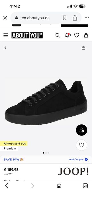 Мъжки кецове от велур Joop номер 43