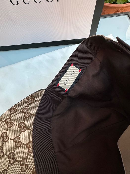 Sapca originala Gucci bej nouă cu factura