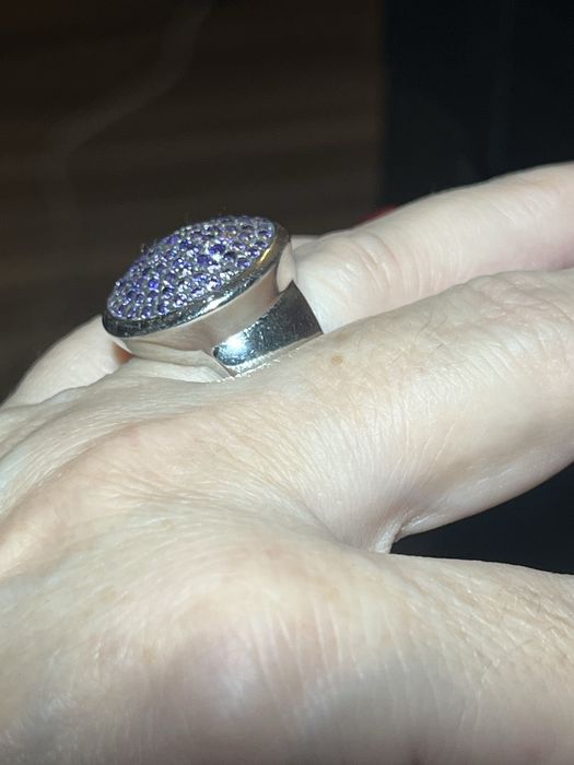 Inel din argint cu zirconii mov Giorgio  Martello