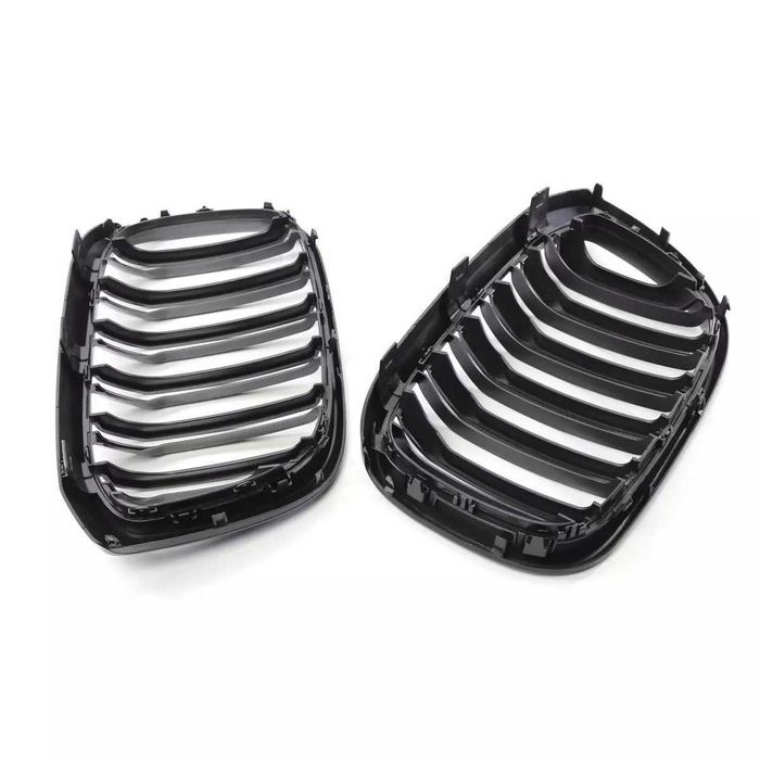 Решетки Бъбреци BMW X3 G01 X4 G02 Двойни Черен Гланц