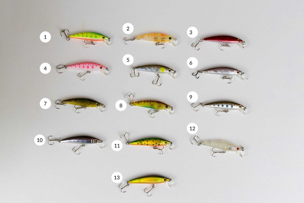 Colectie voblere si rotative pastrav