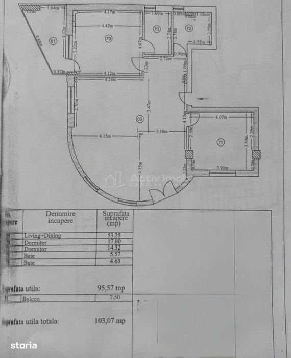 Apartament bloc nou 103 mp Mazepa 2