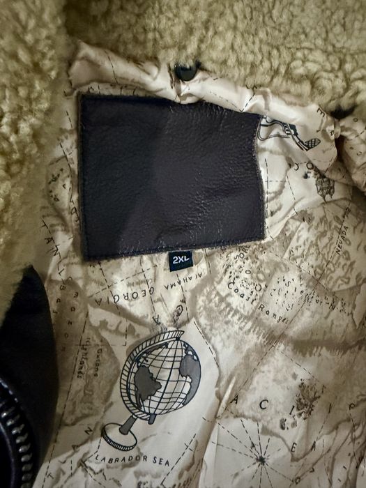 Geacă piele bărbați, stil vintage Top Gun