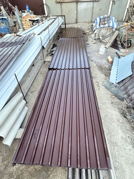 Профнастил для забора(Цвет: Шоколад)