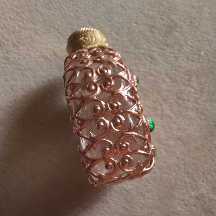 Винтажный флакон для духов в оплётке