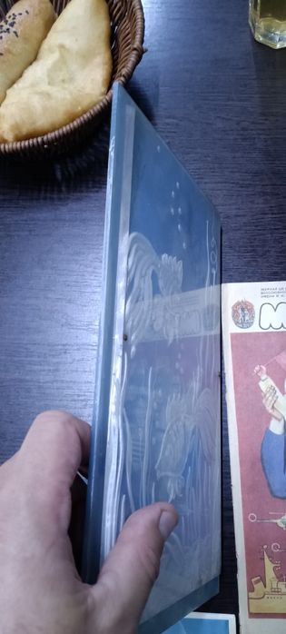 Табличка рыбки оргстекло СССР винтажный