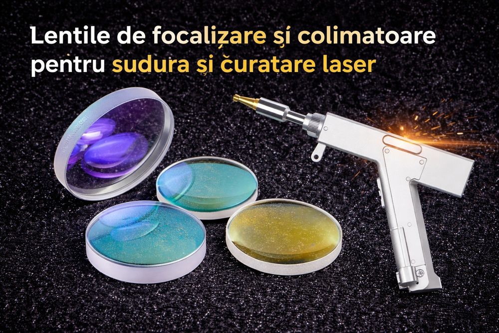 Lentila de focalizare/ colimatoare/ oglinda. Sudura /curatare cu laser