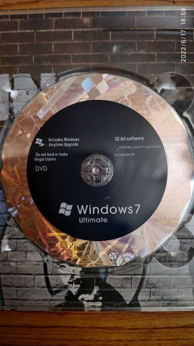 Windows 7 Ultimate  64 bit оригинальный DVD диск