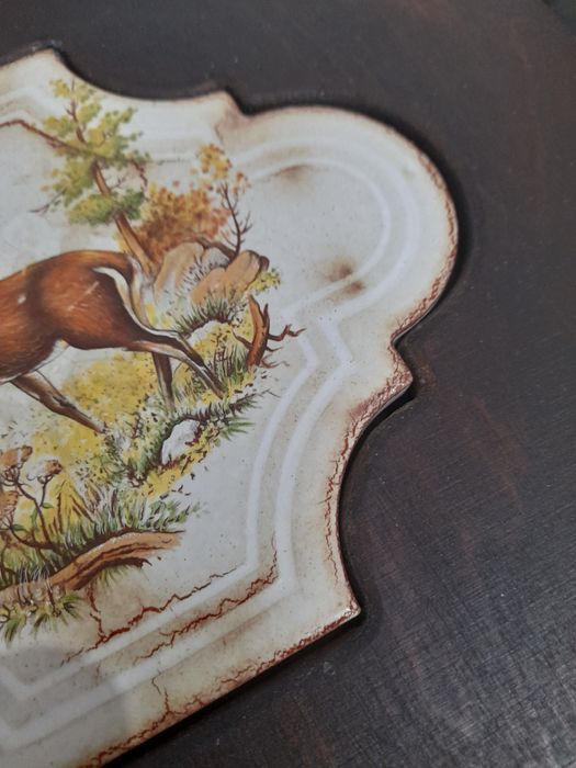 Ръчно изработен дървен поднос