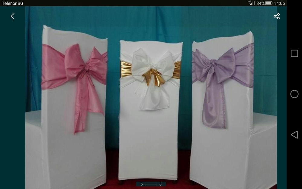 Бял калъфза столове  и покривки на едро