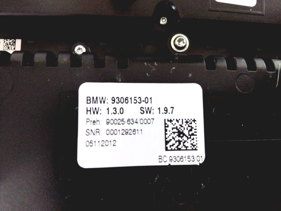 Панел климатроник и радио за BMW F30 F31 F32 F36 (с подгрев) – OEM