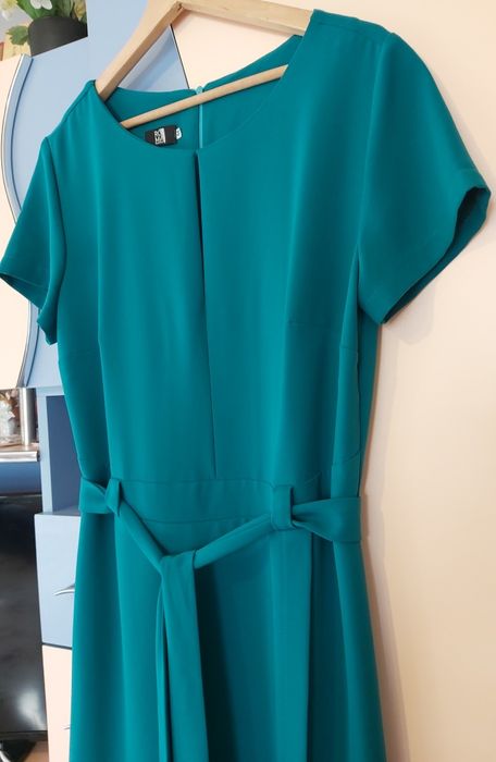 Rochie damă elegantă culoare turcoaz.
