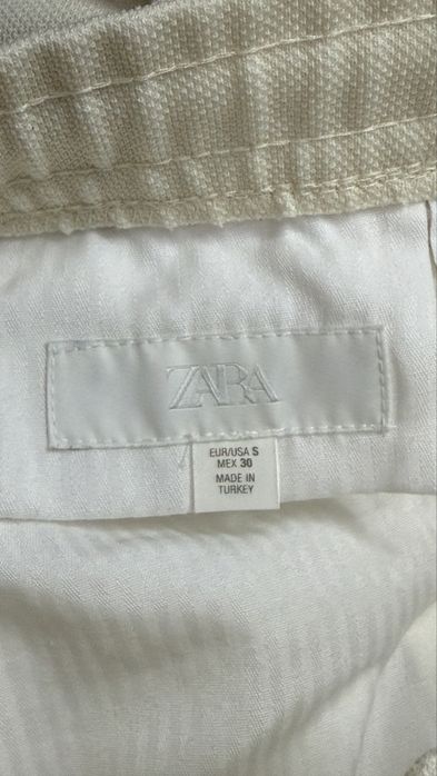 Pantaloni (joggeri) Zara bej, marimea S