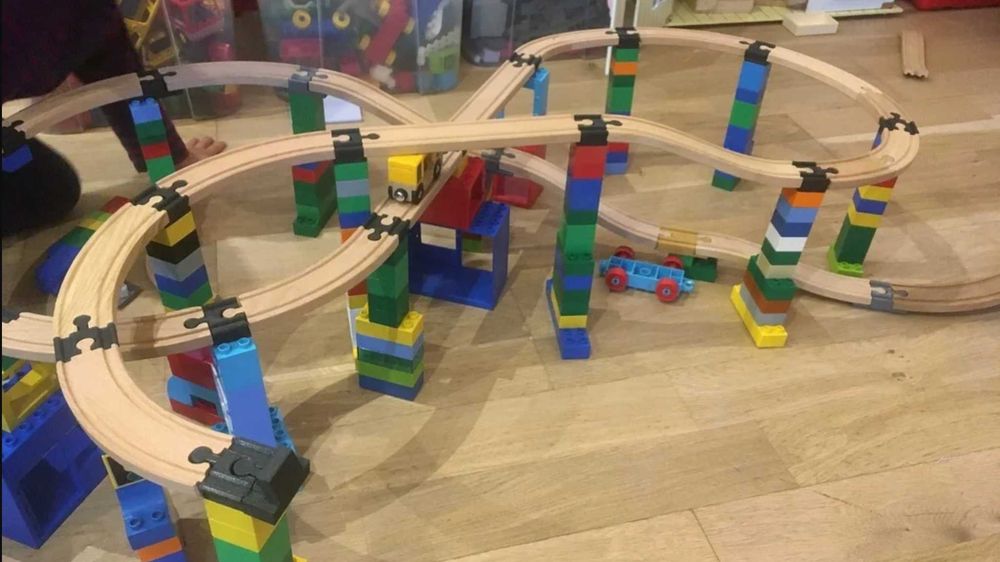 Свързващи части между Duplo и Brio/Ikea релси - 10бр.