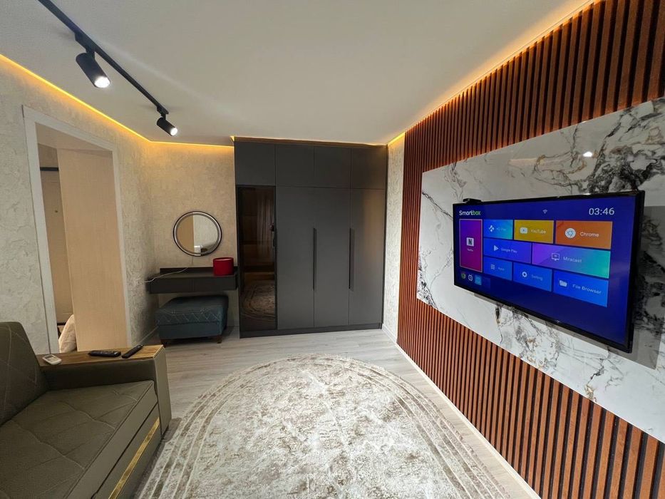 Сдается 1 комнатная квартира 
С обстановкой ЛЮКС 
В горде Алмалыке