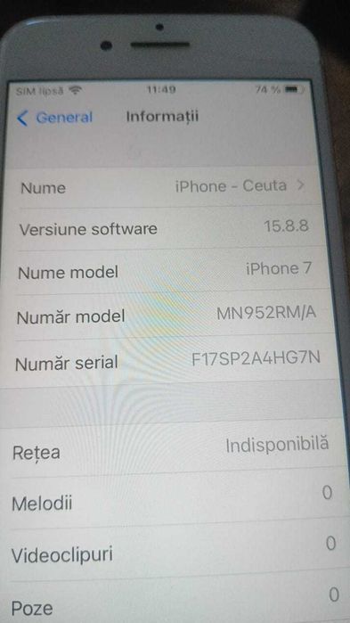 Telefon  cu probleme la baterie