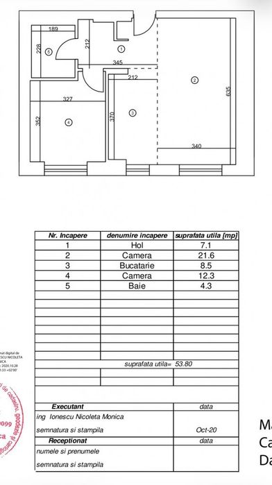 2 camere ideal birou, locuinta, mall Promenada