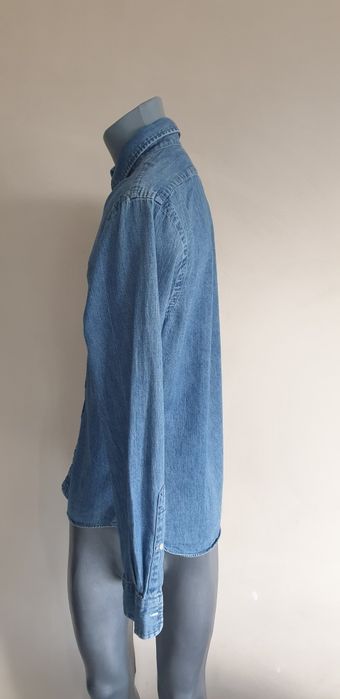 POLO Ralph Lauren Slim Fit Cotton / M ОРИГИНАЛ! Мъжка Дънкова Риза!