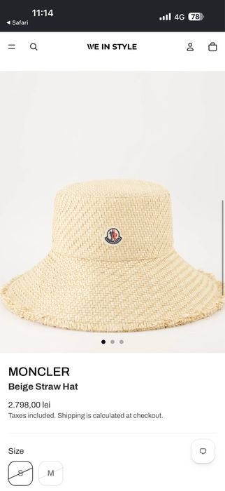 Palarie Moncler noua cu eticheta