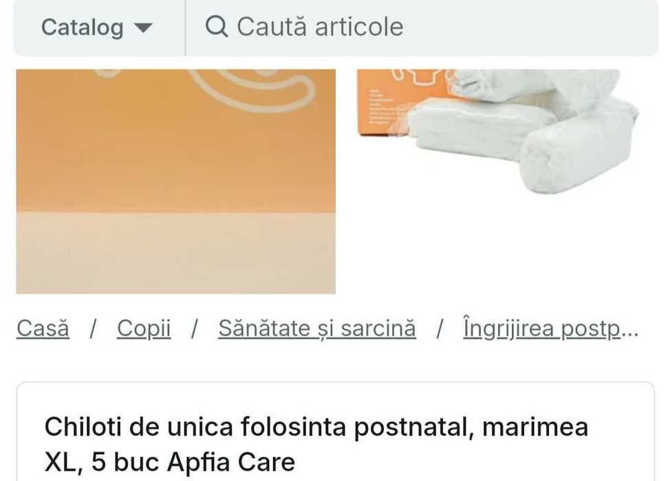 Tampoane postnatale pentru maternitate, L, 20 bucati, Apfia Care
