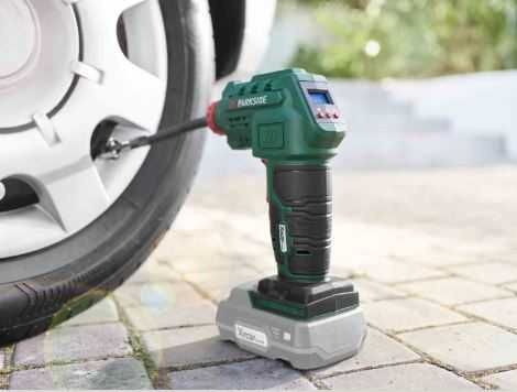 Parkside акумулаторен компресор 20V