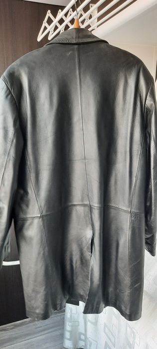 Кожаное полупальто