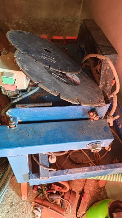 Masă de tăiat cu pânză diamantată – motor 3 kW + 2 pânze noi