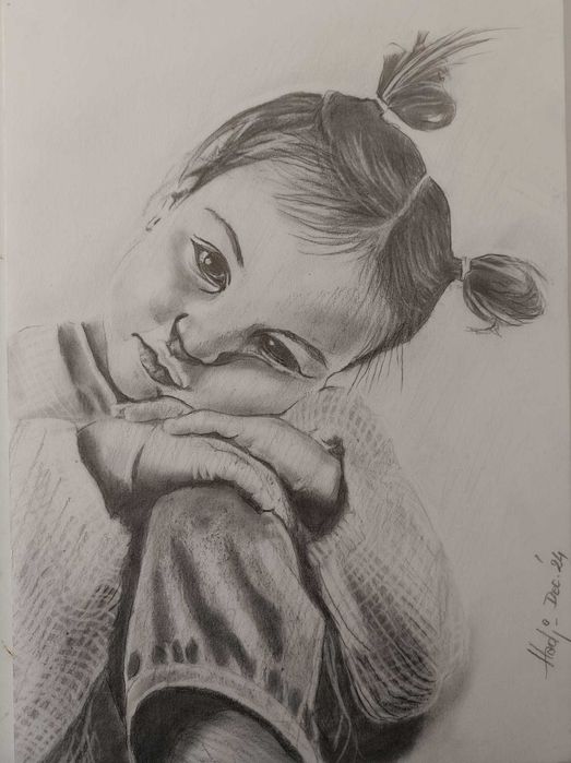 Portrete creion de vanzare, desenate manual