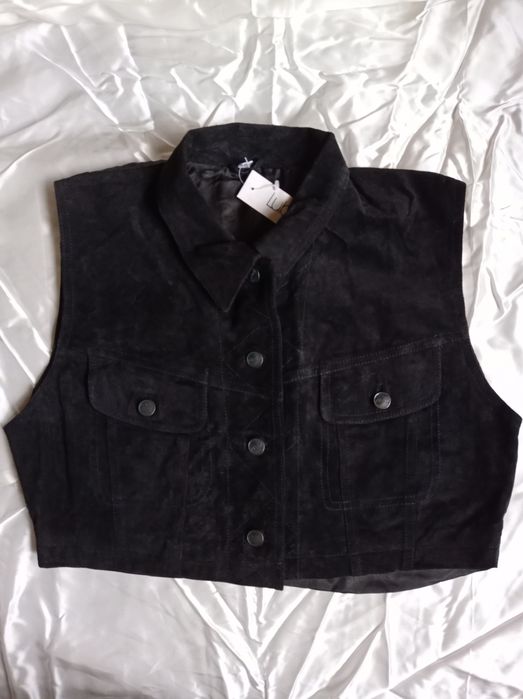 Vesta scurta piele intoarsa Lubello S - M