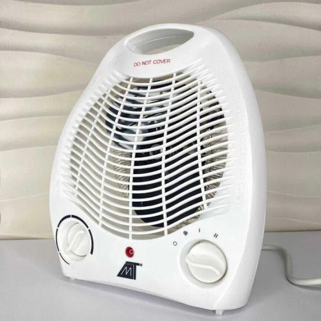 Вентилаторна печка Bobbytec 2000W, 3 степени, Термостат, Хладък въздух