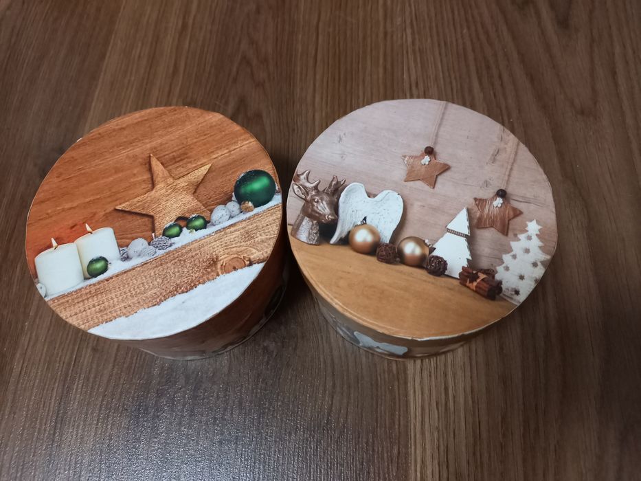 Продавам коледни чаши и кутии