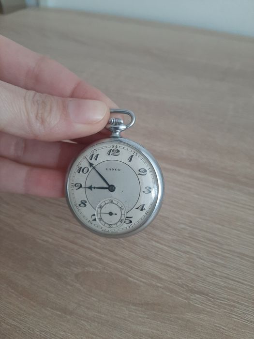 Ceas de buzunar LANCO, mecanic, Swiss Made - Vintage funcțional