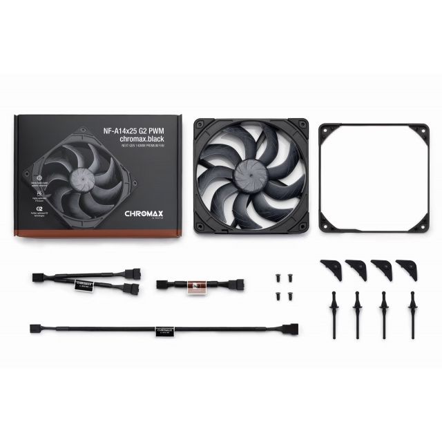 Вентилатор Noctua NF-A14x25 G2 PWM chromax.black
