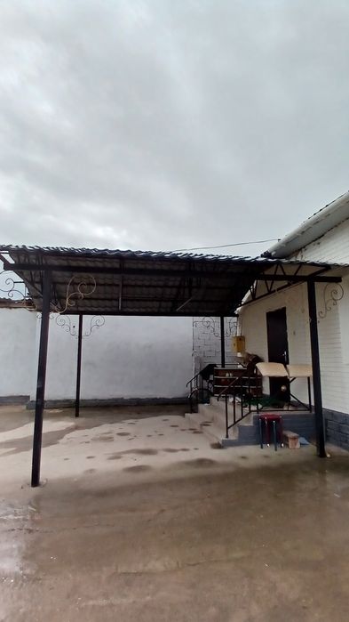 Навес черепица козырок