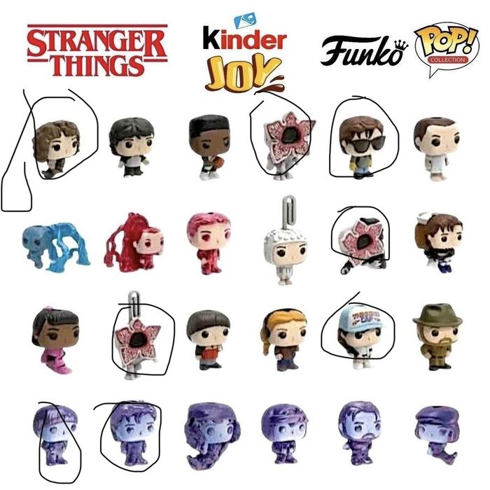 игрушки kinder joy stranger things