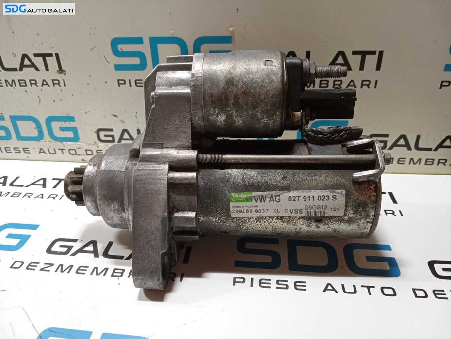 Electromotor cu 10 Dinti Volkswagen Polo 6R 1.2 CBZB CBZC CGPA 2009 - 2018 Cod 02T911023S D6GS12 [B3618]