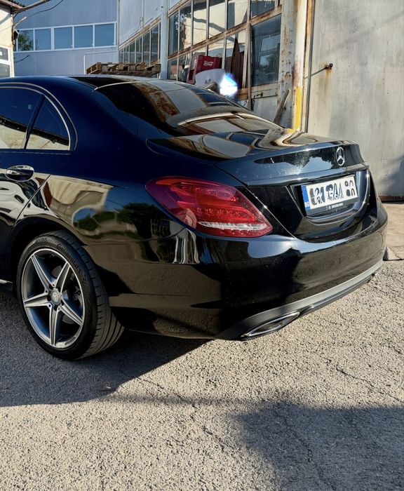 Mercedes-Benz W205 C-Class седан Задна броня Оригинал Черна
