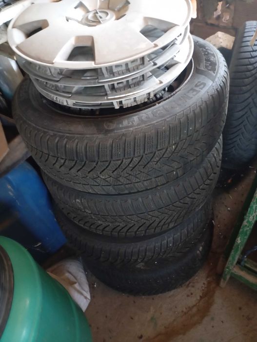 Стоманени джанти Опел 5х110 със зимни гуми и тасове