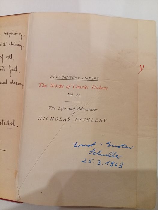 Charles Dickens -Nicholas Nickleby (1900)/Ediție Anticara Nelson