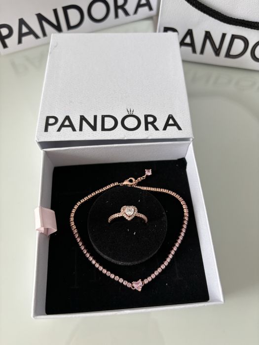 Set Pandora Inima Roz Valea Lupului • OLX.ro