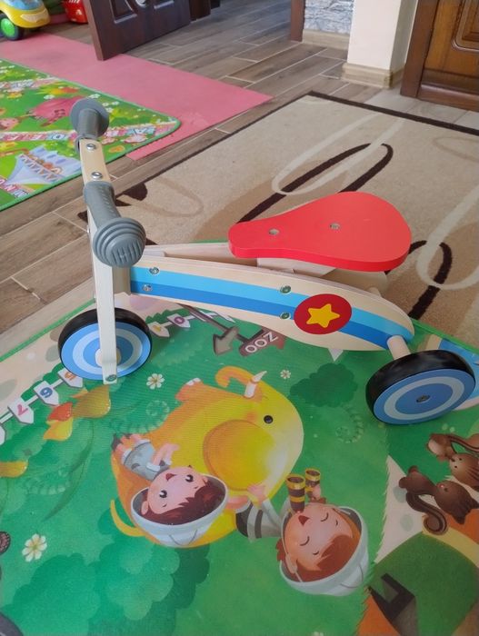 Детско баланс дървено колело,детска триколка