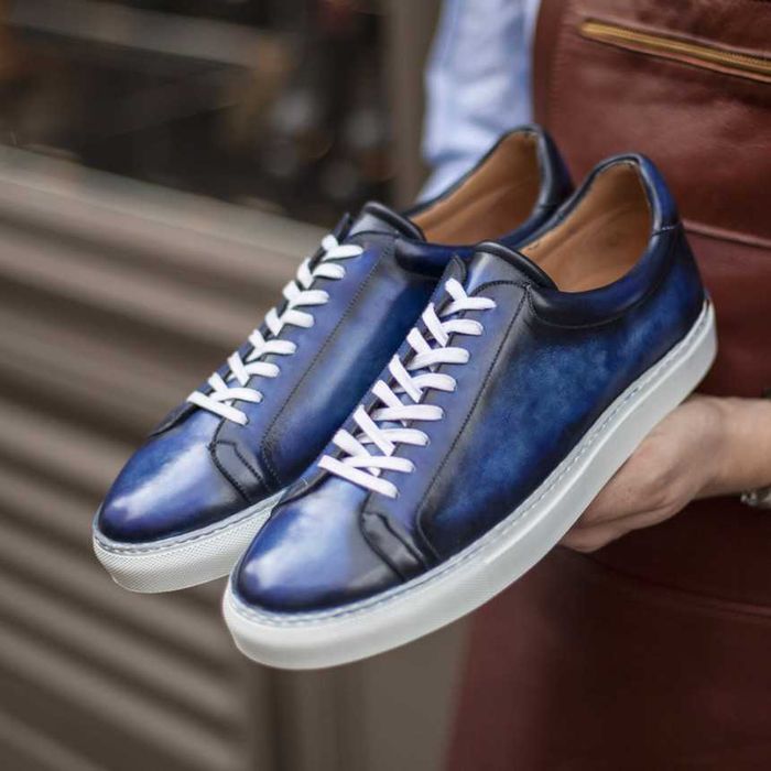 Pantofi sport casual 42.5 43 lucrati manual Lavoratione Artigianale