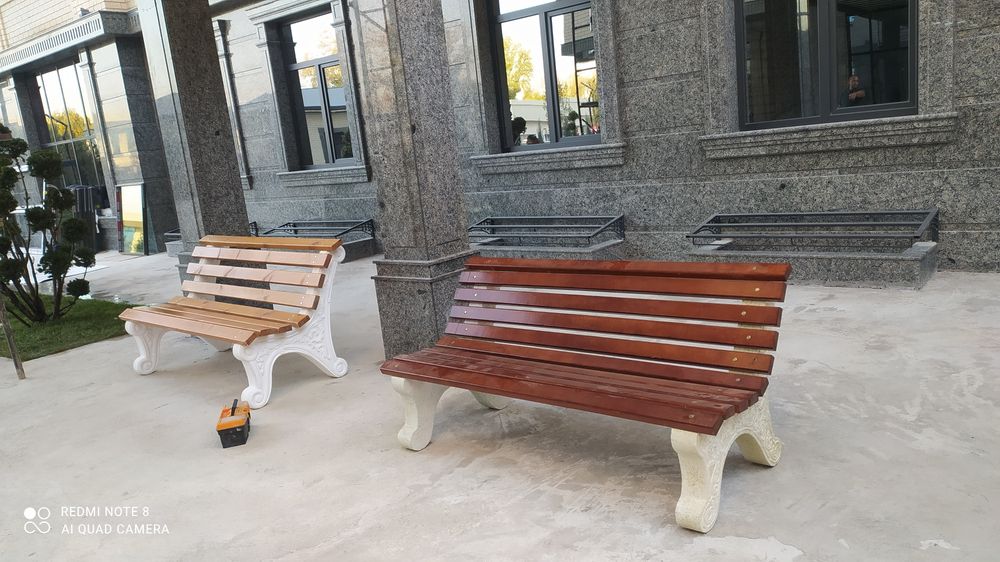 Бетонные скамейки,Скамейки бетонные без спинки со спинкой с красивыми